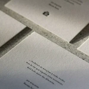 Full Color Printed Thank You Cards With Blind Emboss Custom Design Uncolored Embossed Business Greeting Cards