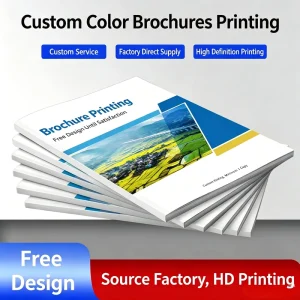Full color Custom Printed Paper Flyers Brochures Catalogs Books Film Lamination Customizable for Commercial Advertising Trade