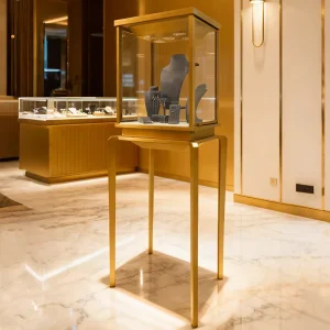 Fully Assembled Customized Logo Jewelry Display Cabinet Showcase High end Glass Display Cabinet Jewelry Manufactured