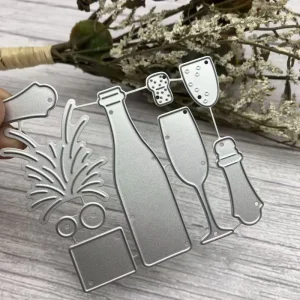 Fun Beer Bottle Carbon Steel Die Cut Embossing Template Tool MC623 for DIY Scrapbooking Cardmaking Photo Album Craft Decoration