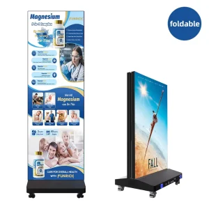 GOB LED Poster Display Indoor Digital Signage Ultra Slim 4K Sunlight Readable Advertising Screen Built-In CMS Floor Stand Retail