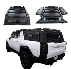 Galvanized Steel or Aluminum Folding 3-Door Truck Bed Topper Pickup Truck Canopy 5ft Waterproof No-Drill Lock