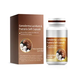Ganoderma Lucidum Kudzu Root Softgel Capsule 1g Auxiliary Protection for Chemical Liver Injury Herbal Supplement