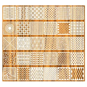 Geometric Template Mandala Stencils for Scrapbooking Cookie Tile Furniture Wall Floor Decor