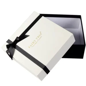 Gift Box Packaging Printing Customized Logo Design on Box for Gift Sets with Ribbon