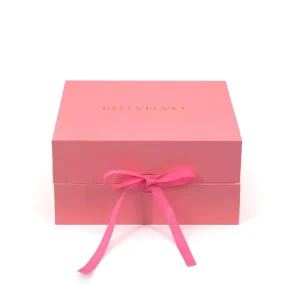 Gift Box With Ribbon for Packing Gifts&cosmetics Book-shaped Gift Box Customized Logo&pattern Design Offset Printing Paper