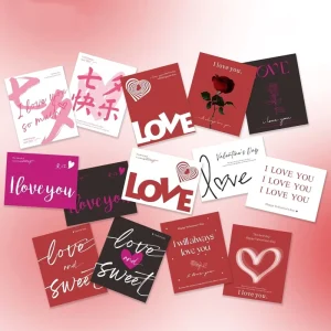 Gift Valentine’Day Candy Greeting Card Light Custom Greeting Cards Display Pop Up Valentine Greeting Card