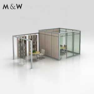 Glass Partition Aluminium Frame Wall Soundproof