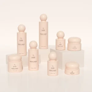 Glass Skincare Bottle Set with Screw Cap for Face Serum and Eye Cream Jar Packaging