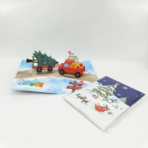 Glitter Christmas Wedding Baby Birthday Paper Crafts Printing Card Custom Thank You Card Print