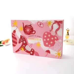 Gold Foil Logo Large Matte Rigid Paper Cardboard Pink Foldable Empty Magnetic Folding Closure Gift Box