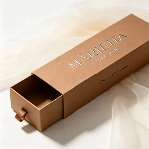 Gold Silver Stamping Portable Drawer Storage Box Earphone Charger Digital Accessory Premium Brand Packaging Sliding Sleeve Box