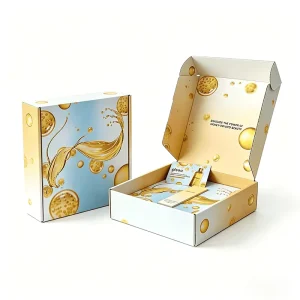 Gradient Color High-Fidelity Illustration Printed Corrugated Paper Box Cosmetics Packaging Shipping Box