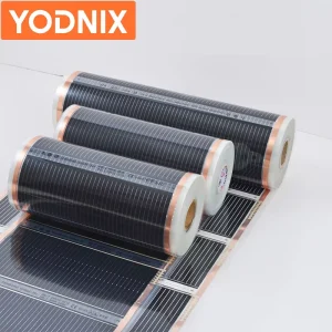 Graphene Carbon Heating Film 220W PET Waterproof for Kitchen Hotel Park & Apartment Outdoor & Bathroom Use with 5-Year Warranty