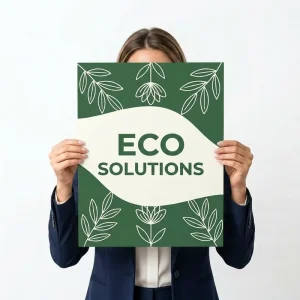 Green Botanical Design Custom Size Full Color Printing for Eco Sustainable Brand Promotion Paper Brochure