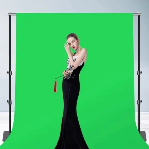 Green Flocking Thickened Photography Background YouTube Live Streaming Film and Television Special Effects Cutout Background