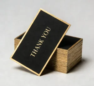 Greeting Card Customized High end Hot Stamping Holiday Birthday Gift Message Blessing Card Handwritten Thank You Card