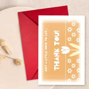 Greeting Cards with Message, Envelope Included, Digital Printing