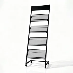 Ground Standing Magazine Rack Vertical Display Rack Exhibition Magazine Folding Data Display Rack