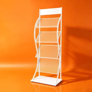 Ground Standing Magazine Rack Vertical Display Rack Exhibition Newspaper Folding Data Display Rack