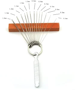 Guitar Bridge Saddle Nut Files Set 13 Different-Size Needle Files with Circular Cross-Section and 9-Piece Sandpaper