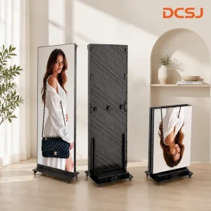 HD Foldable P1.25 P1.5 P1.8 P2.5 LED Poster Display 640×1920 for Shopping Mall