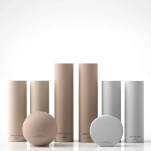 HDPE Cylinder Skincare Packaging Set Lotion Bottle With Pump 30ml 50ml 80ml Plastic Spray Bottles