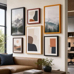 HEPBUM Large Solid Wood Poster Frames for Wall Art and Gallery Display Large Poster Gallery Display OEM ODM