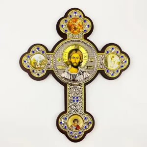HT Factory Sale ODM OEM Custom Orthodox Jesus and Hero Icons Wooden Religion Gift Alloy Icon Church Home Decoration