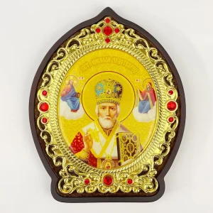 HT Orthodox Icons Religious Souvenir Aluminum Alloy Relief Religious Decoration Customization Jesus Santa Maria