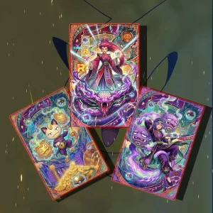 Hand Drawn Magnet Anime Birthday Decoration Gift PVC Square Corners Gift Box Board Game Elf Baby Cards