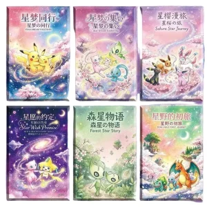 Hand-drawn Anime Birthday Decoration Gift PVC Square Corners Full Color Printed Gift Box Board Game Cards