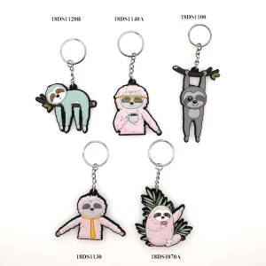 Handbag Accessories Keyring Custom Cartoon Character Anime Figure pvc Keychains rubber keychain for Kids Gift