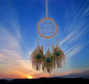 Handmade Boho DIY Kit Woven Feather Dream Catcher for Home Car Room Door Wall Art Party Decor Ornament Gift Craft