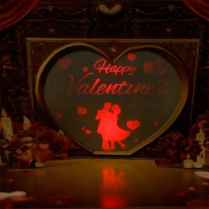 Handmade Creative Up 3D Valentine’s Day & Wedding Card Factory Custom With Lights Paper Greeting Gift Projection Modern