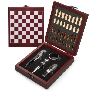 Handmade Pine Wooden Box Letterpress Printing Cheese Wine Tools Opener Kit Business Gifts