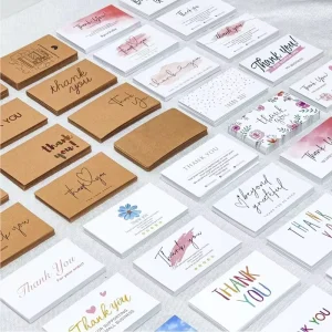 Handmade Small Business Gift Custom Made Greeting Cards for Office Decor Perfect Binding Fancy & Offset Paper