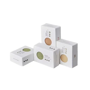 Handmade Soap Packaging Full Color Double-Tuck Cartons White Kraft Low MOQ Custom Printed Skincare Packaging Boxes