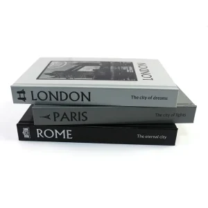 Hardcover Book Printing Hotel Coffee Table Decorative Dummy Decor Hardcover Book With Blank Page