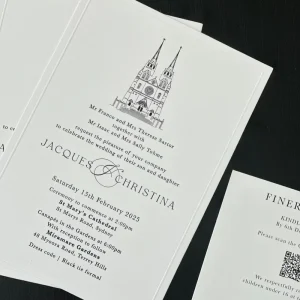 Hardcover Wedding Invitations Card with Envelope Wax Seal Invitation Set for Marriage
