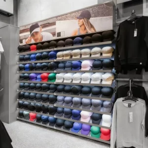 Hat Rack Retail Store Shelf Hat Display Shelves Cap Displays Stand For Baseball Cap Retail Store