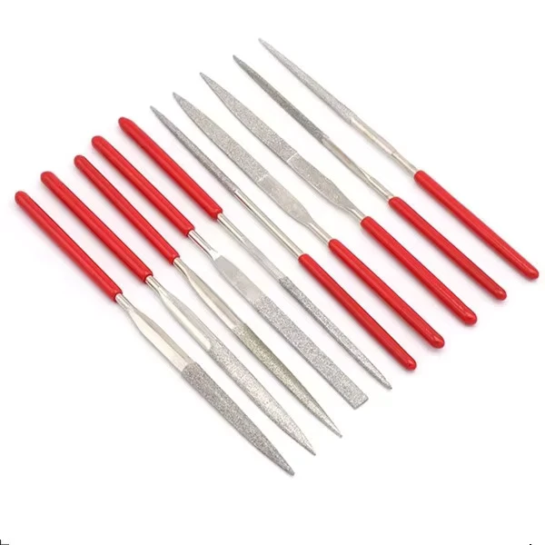 Heavy duty Half Round Flat File Kit Ideal Tool for Guitar String Pin Adjustment Jewelry Grinding Wood Carving Tasks