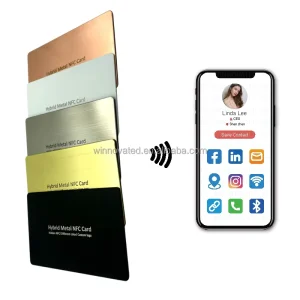 Hidden Blank Matte RFID Hybrid Full Metal NFC Business Card