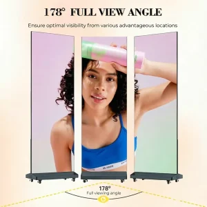 High Brightness LED Poster Display Digital Signage Screen with Video Text Picture for Indoor Advertising in Retail Stores