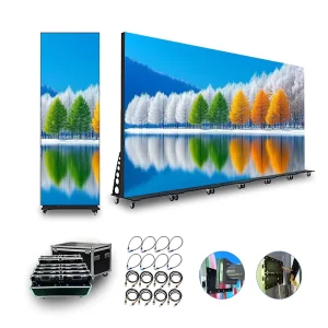 High Brightness LED Screen Movable Floor Standing Smart Advertising Display P1.86 P2 P2.5 P3 Digital LED Poster Screen
