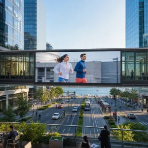 High Brightness P8 City Center Billboard Street Intersection Advertising Media Wall Price Complete Reliable LED Screen
