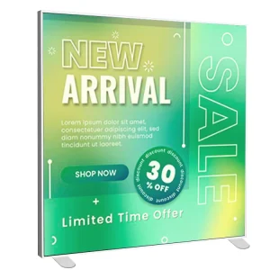 High Brightness SEG Light Box Ultra Slim Rectangle LED Sign Portable Waterproof Display for Outdoor Indoor Use