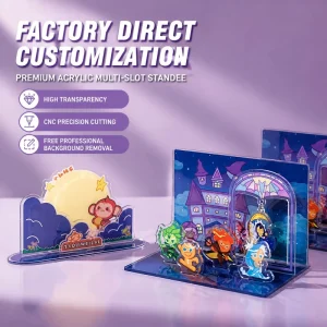 High Definition Artist Standee Custom Acrylic Craft Double Sided Printing No Minimum Order