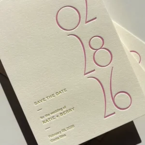 High End Custom Wedding Invitation Suite