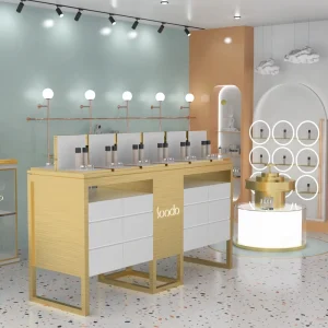 High-End Display Shelves and Perfume Cabinet Wall-Mounted for Cosmetics Shop Interior Design Factory Sell